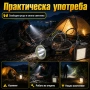 Професионален мощен челник за глава и къмпинг лампа с Power Bank за риболов къмпинг туризъм палатка, снимка 3