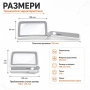 Професионална голяма правоъгълна увеличителна ръчна лупа за четене с LED осветление USB зареждане, снимка 6