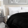 Utopia Bedding завивка 220x240см микрофибър черна, снимка 4