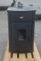 Пелетна камина Golden Fire GF с водна риза, 24 kW, Черен/ Златист, снимка 2