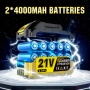 Безжичен духалка за листа безчетков мотор 900,000 RPM – 2 батерии, снимка 2