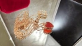 Van Cleef & Arpels VCA Rose Gold Red Carnelian Sweet Heart Дамско Колие, снимка 4