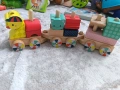 Лот дървени играчки влакче и сортер, снимка 2