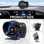 OBD2 + GPS дигитален HUD скоростомер за кола, снимка 3