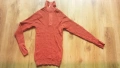LANULLVA Hustadvika 2.0 Wool Sweater Half Zip 100% Merino Wool размер L / XL термо блуза - 2617, снимка 1
