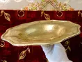 Бронзова фруктиера,салатиера,31 см.,на крачета,позлата. , снимка 2
