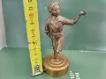 Стара бронзова фигура малка скулптора, снимка 6