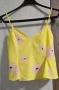 Нов. Къс ленен топ (crop top) на марката Zara. , снимка 3