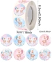 100 бр мече Boy Girl baby shower gender part самозалепващи лепенки стикери ръчна изработка подарък, снимка 3