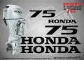 HONDA след 2008 извънбордови двигател стикери 60 75 90 100 hp, снимка 3