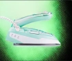 Туристическа ютия Voltz, 1500W Max, Керамична плоча, Паров удар, Сгъваема дръжка, Бял/зелен, снимка 8