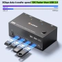 KVM превключвател 3 монитора 2 компютъра 8K@60Hz, KVM превключвател за три монитора за работа , снимка 7