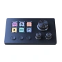 Basicolor N3 Macro Pad за компютър с тройни въртящи се копчета и 6 LCD бутона, USB-C, черен, снимка 1