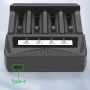 Универсално зарядно устройство за батерии 4 слота LCD – Li-ion Ni-MH AA AAA 26650 21700 USB-C 10446, снимка 10