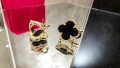 Van Cleef & Arpels VCA Gold Black Onyx Vintage Alhambra Clips Дамски Обеци, снимка 1
