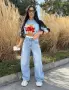 Дамски дънки LBDс подарък тениска Nikole, снимка 1
