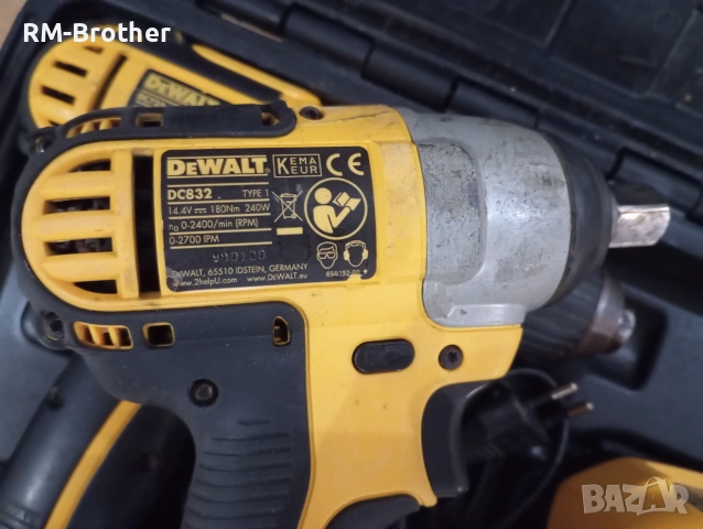 Комплект винтоверт ударен гайковерт зарядно и батерии DeWalt, снимка 6 - Винтоверти - 55243671