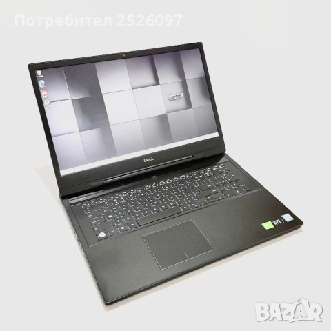 DELL G7/17.3” IPS/RTX 2060 6GB/16GB DDR4/1TB+256GB NVMe/i7-8750H, снимка 3 - Лаптопи за игри - 54051144