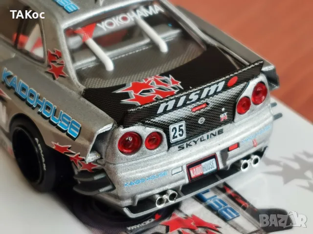Mini GT #197 Nissan Skyline GT-R (R34) Kaido Star Racing V1- Kaido House, снимка 4 - Колекции - 55506327