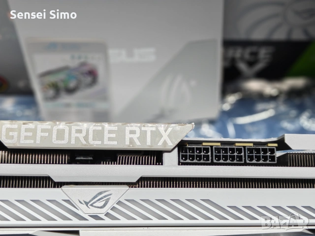 Nvidia Asus Rog Strix RTX 3090 24gb White Edition, снимка 5 - Видеокарти - 55246232
