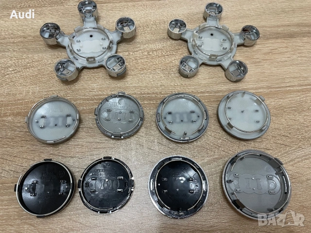 Капачки за джанти Audi  60 61 68 69 77мм звезда 135мм 4B0601170 8D0601170 4B0601170A, снимка 2 - Аксесоари и консумативи - 54173743