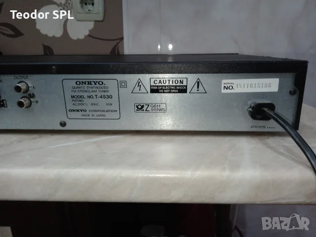 Onkyo T-4530 fm tuner radio , снимка 9 - Радиокасетофони, транзистори - 55678233