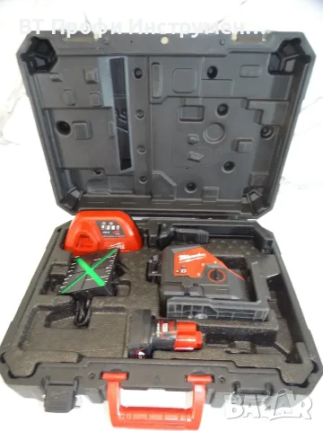 Резервиран Milwaukee M12 3PL - 3D зелен лазерен нивелир, снимка 15 - Измервателни инструменти - 55671237