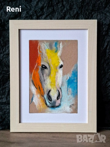 Конче абстракция, картина пастел