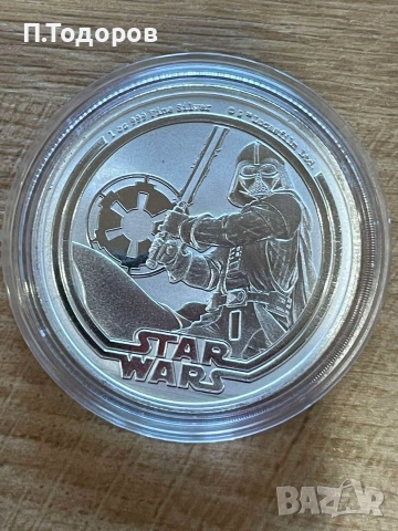 Сребро 1 oz Дарт Вейдър 2026 - остр. Ниуе, снимка 3 - Нумизматика и бонистика - 55002667