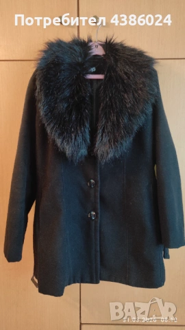 ЧЕРНО БЪЛГАРСКО ВЪЛНЕНО ПАЛТО ЗА ЕДРА ЖЕНА, СУПЕР ЕВТИНО!, снимка 5 - Палта, манта - 54036183