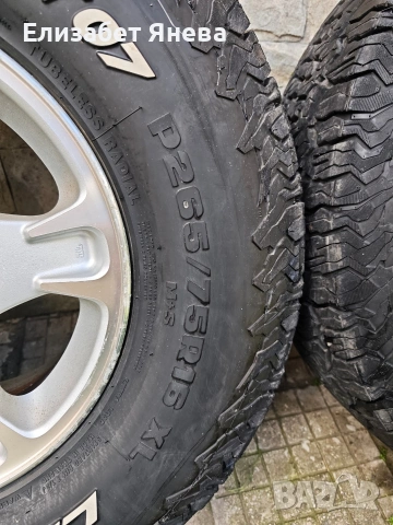 Гуми с алуминиеви джанти 265/75/16 с 8мм грайфер цена 550 евро Асеновград , снимка 4 - Гуми и джанти - 54121982