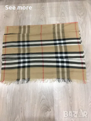 Копринен шал BURBERRY, снимка 2 - Шалове - 53373737