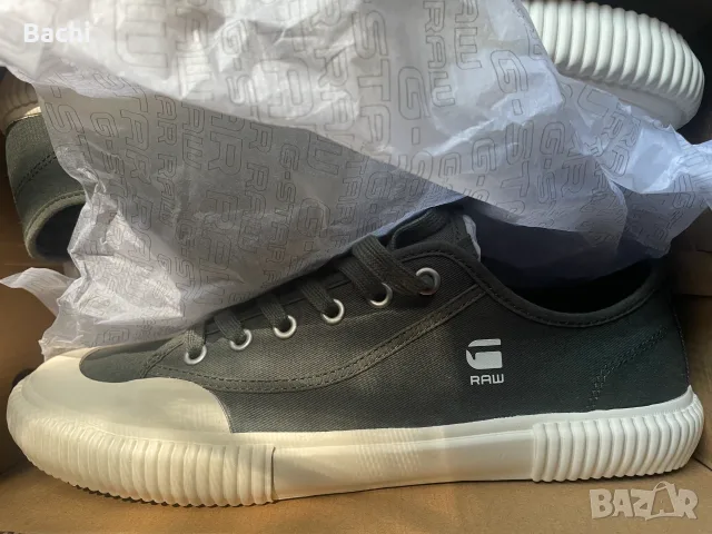 Мъжки кецове G-STAR RAW NORIL CVS BSC M – Dark Green - Размер 42, снимка 6 - Кецове - 55604584