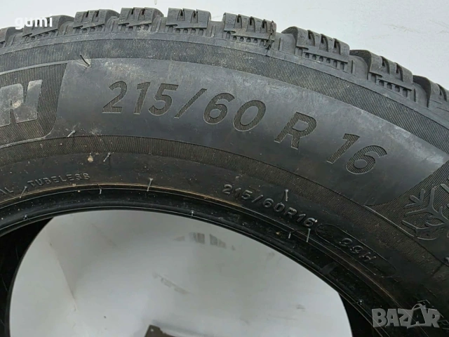 4бр зимни гуми 215/60/16 MICHELIN L05594, снимка 6 - Гуми и джанти - 54454987