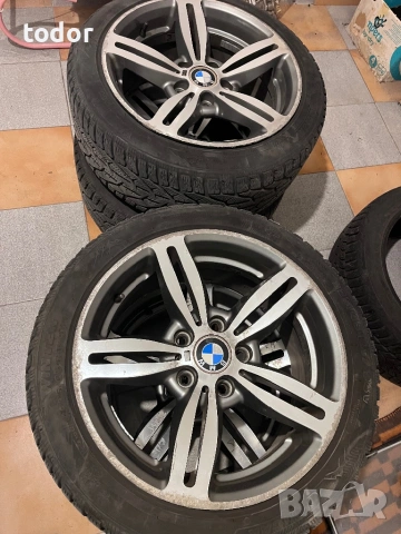 BMW M-джанти 17 цола с зимни гуми, снимка 2 - Гуми и джанти - 54517324