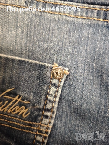 Нови Къси Дамски дънки 3/4-ти Louis vuitton, снимка 5 - Дънки - 54349774
