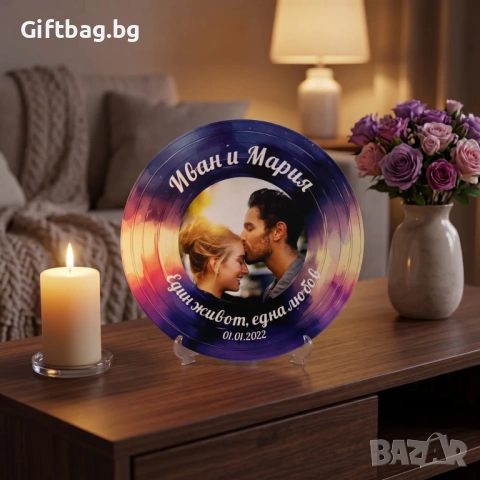 Персонализирана дървена плоча „Залезна магия“, снимка 4 - Декорация за дома - 54316124