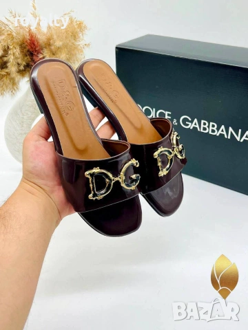 Dolce & Gabbana Нови Дамски Чехли и Чанта Различни Цветове , снимка 6 - Чехли - 55252498