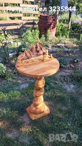 Дървена масичка за кафе , снимка 6 - Маси - 55345161