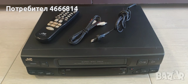 Видео JVC VHS , снимка 2 - Плейъри, домашно кино, прожектори - 55078556