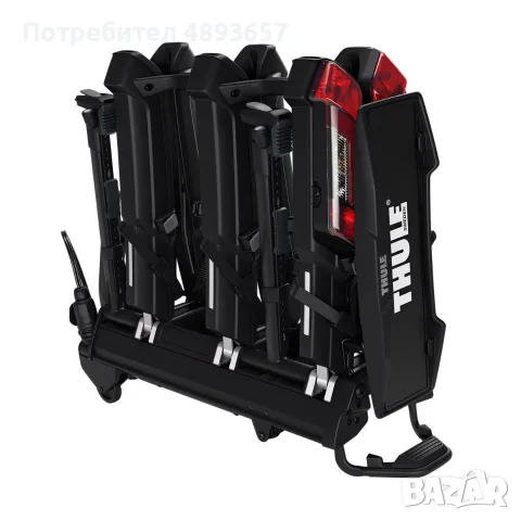Продавам велосипеден багажник за теглич Thule Epos 3, снимка 3 - Аксесоари за велосипеди - 55372976