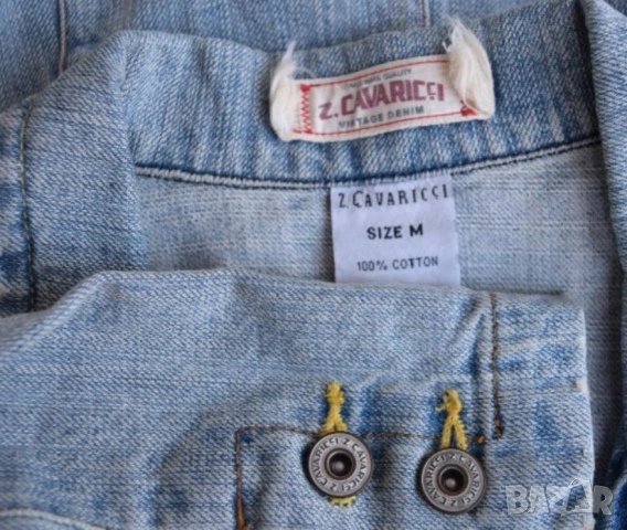 Z. Cavaricci Vintage Denim дамско дънково яке синьо, снимка 3 - Якета - 55192281