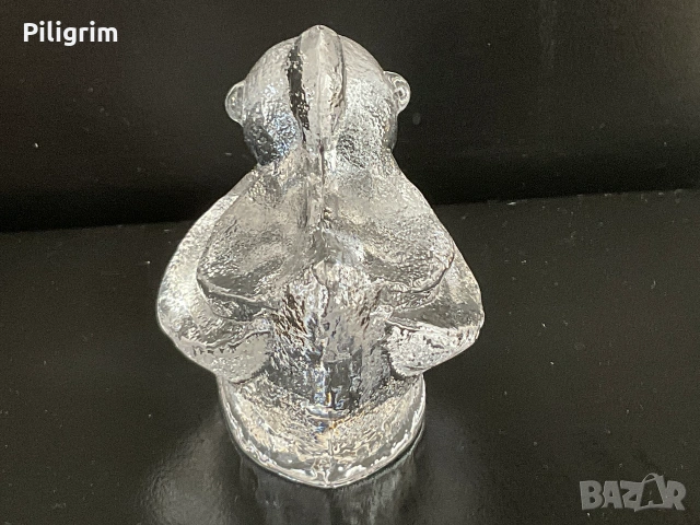 Статуетка «Пеликан», "Skruf, Sweden, Full Crystal". Швеция., снимка 5 - Колекции - 55251428