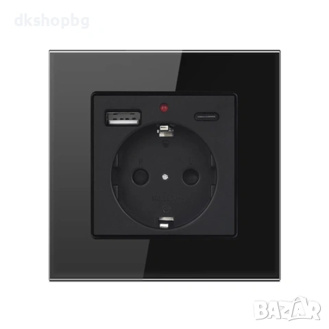  4623 Универсален Контакт 16A / 250V с USB-A и USB Type-C за Бързо Зареждане, снимка 3 - Други стоки за дома - 54597830