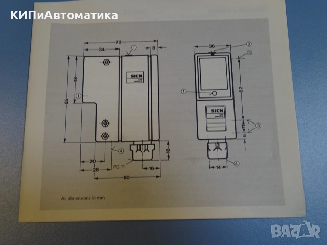 фотоелектрически сензор SICK WL36-B230 Photoelectric sensor 10-30VDC, снимка 7 - Резервни части за машини - 54205284
