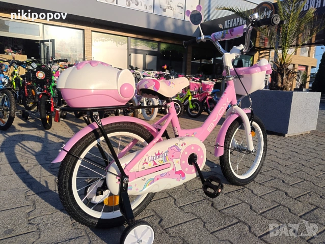 X Детски велосипед 16" 1602 розов, снимка 4 - Велосипеди - 54395396
