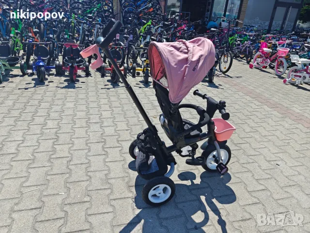 BYOX Детска триколка Flexy LUX розов, снимка 10 - Детски велосипеди, триколки и коли - 55440169