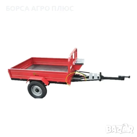GARDEN MAX Самосвално ремарке за мотофреза 700 кг 170x120x29 см 5x12 Ново
