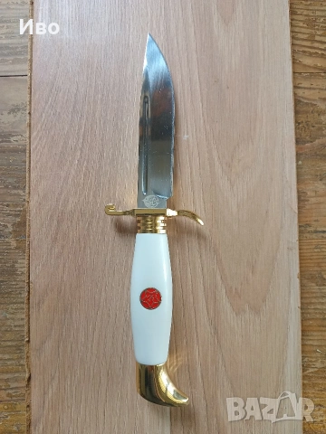 Ловен нож с калъф – ретро СССР стил, отлично състояние, снимка 5 - Ножове - 54025869