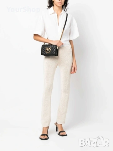 PINKO Mini Chevron Click Love – оригинална чанта | НОВА, снимка 2 - Чанти - 54048493